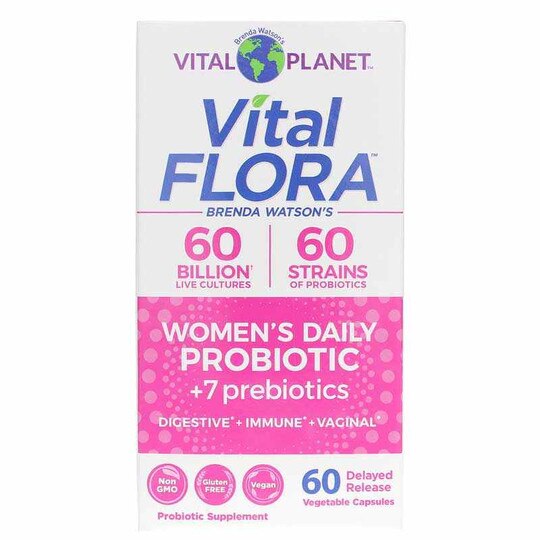 Vital Flora Women's Daily Probiotic + Prebiotics, VTP